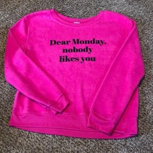 Pink sweatshirt
